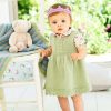 Baby Book 7 Pointy Lace Pinafore & Little Princess Crown