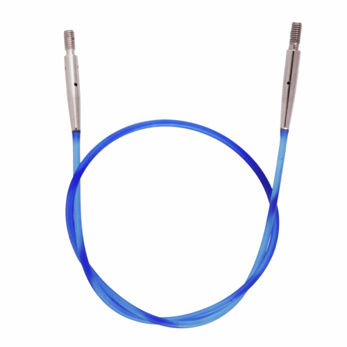 KnitPro Interchangeable Circular Needle Cable: Colour Coded: Blue: 28cm (KP10632)