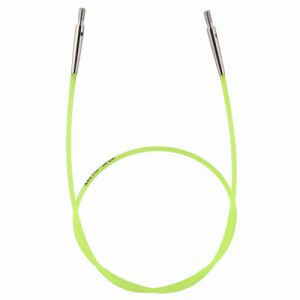 KnitPro Interchangeable Circular Needle Cable: Colour Coded: Neon Green: 35cm (KP10633)