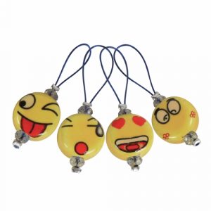 KnitPro Zooni: Bead Stitch Markers: Smileys: 12pk (KP11251)