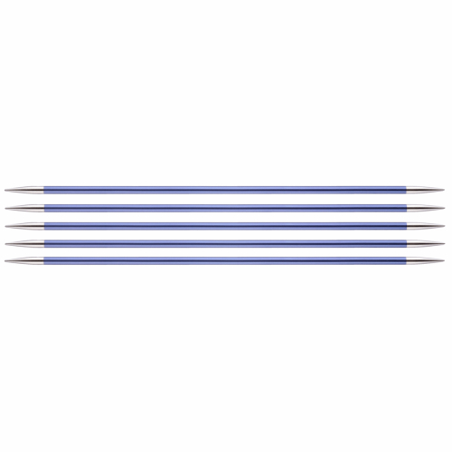 KnitPro Zing: Knitting Pins: Double-Ended: Set of Five: 15cm x 4.50mm (KP47010)