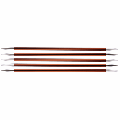 KnitPro Zing: Knitting Pins: Double-Ended: Set of Five: 15cm x 5.50mm (KP47012)