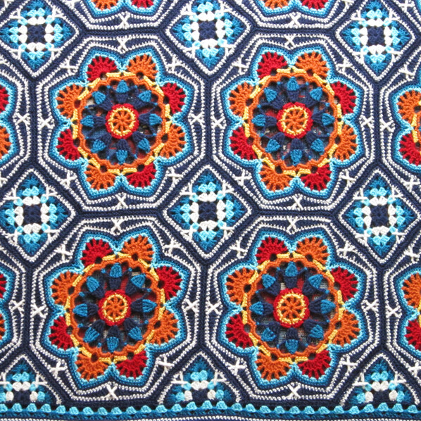 Stylecraft Pattern - Jane Crowfoot Persian Tiles Crochet Blanket - 2