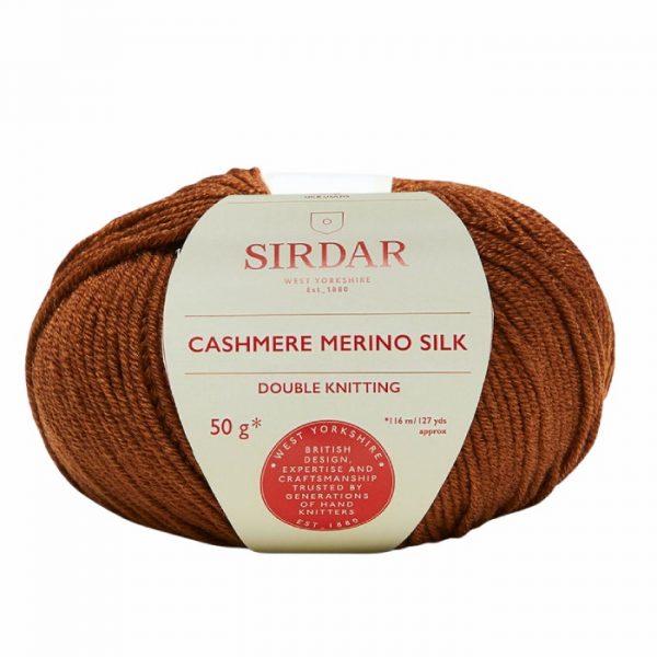Sirdar Cashmere Merino Silk DK - Saddle Brown (0417)