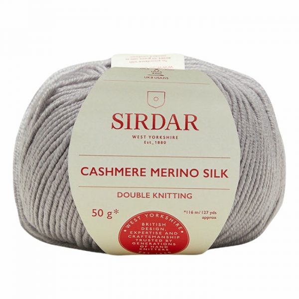 Sirdar Cashmere Merino Silk DK - Silver Grey (0405)