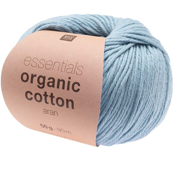 Rico Essentials Organic Cotton Aran - Blue (012)