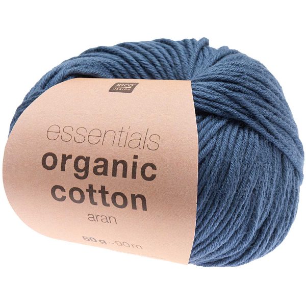 Rico Essentials Organic Cotton Aran - Navy Blue (013)