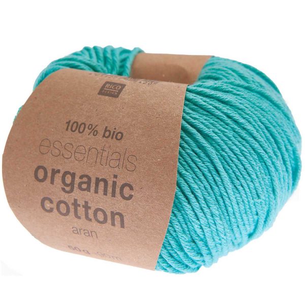 Rico Essentials Organic Cotton Aran - Turquoise (022)