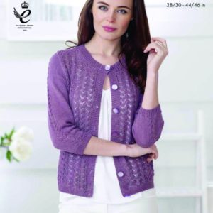King Cole Pattern 4501 - Cardigan and Top in 4 Ply