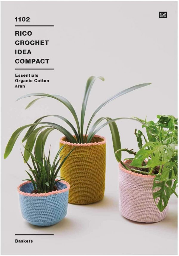 Rico Crochet Plant Pot Pattern 1102 - 2