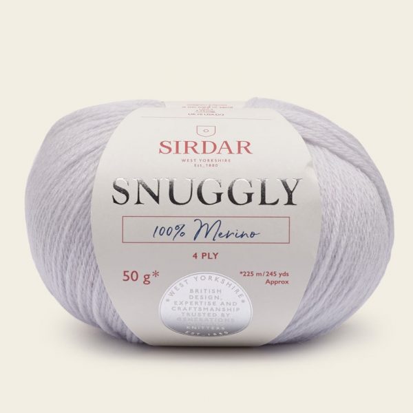 Sirdar Snuggly 100% Merino 4-Ply - Silver (0121)