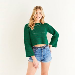 Sirdar Crochet Pattern - 10524 - Encore Sweater - 2