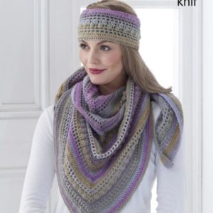 King Cole Pattern 5401 - Shawl, Cowl and Hat
