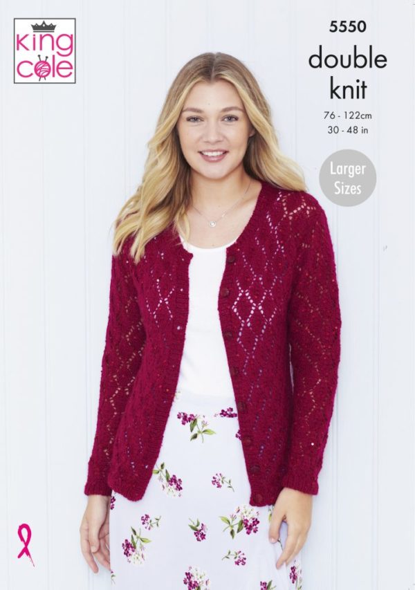 King Cole Pattern 5550 - Cardigan and Top