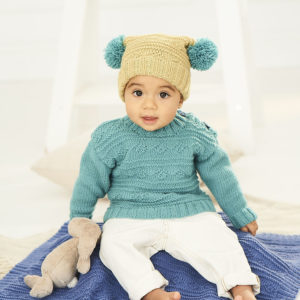 Stylecraft Pattern 9761 - Sweater, Hat and Blanket