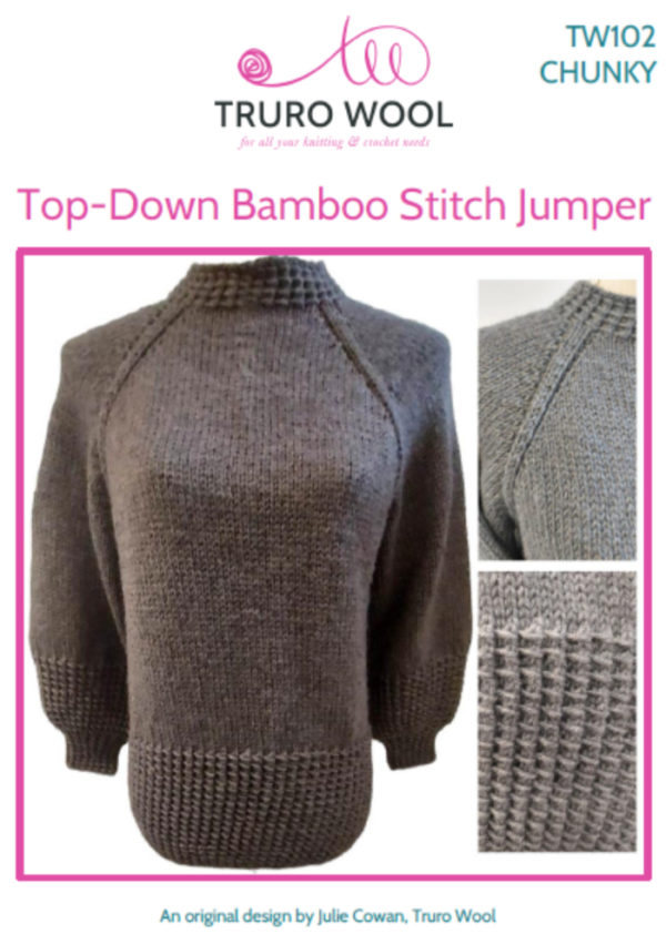 Top-Down Bamboo Stitch Jumper