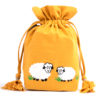Lantern Moon - Yellow Sheep Meadow Drawstring Bag