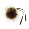 Trimits Faux Fur Tipped Pom Pom - Brown (6cm)