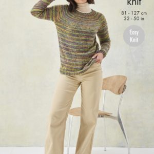 King Cole 5996 - Sweaters in Homespun Prism DK
