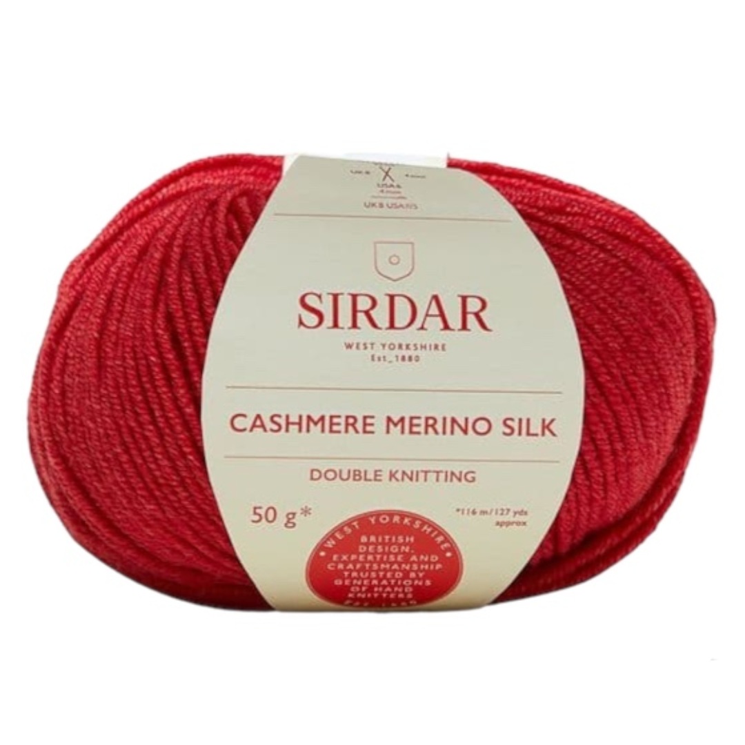 Sirdar Cashmere Merino Silk DK - Riding Red (0404)