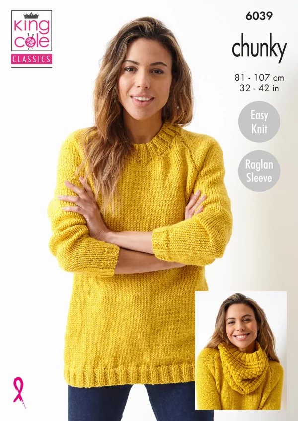 King Cole 6039 - Sweaters & Cowl