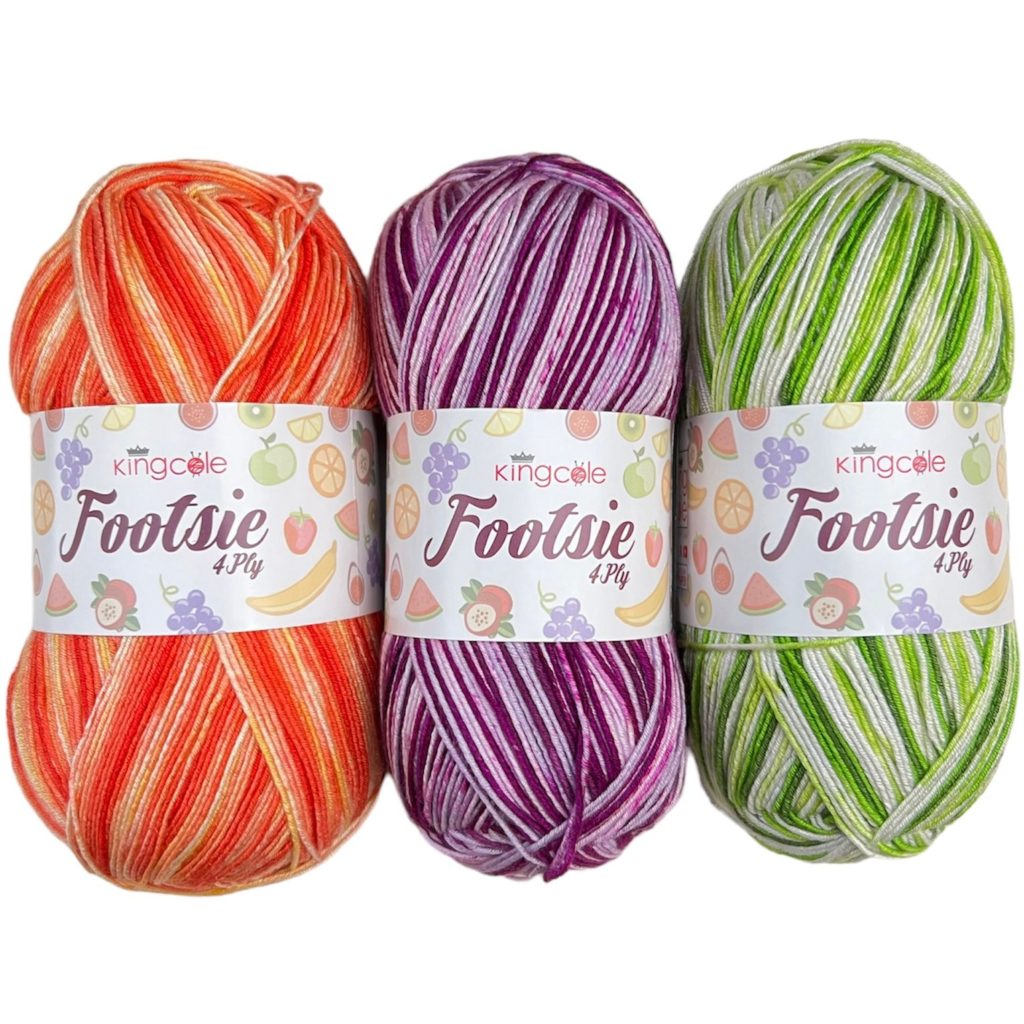 New shades of King Cole Footsie 4 Ply