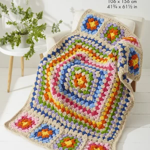 King Cole 6234 - Blankets Crocheted in Toastie