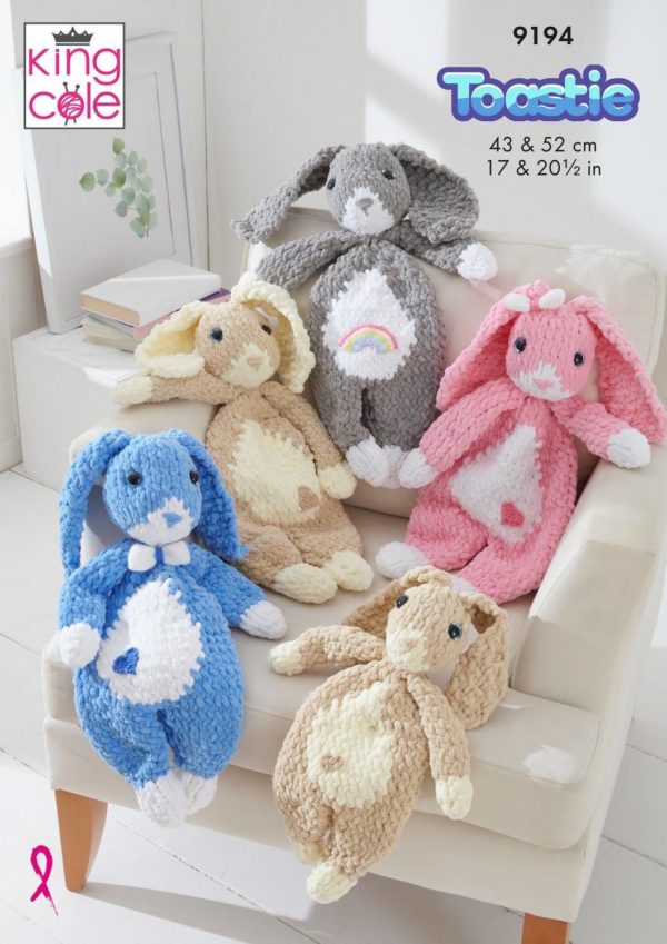 King Cole 9194 - Snuggle Bunnies Knitted in Toastie