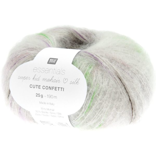 Rico Essentials Super Kid Mohair Loves Silk Cute Confetti - Fresh (007)