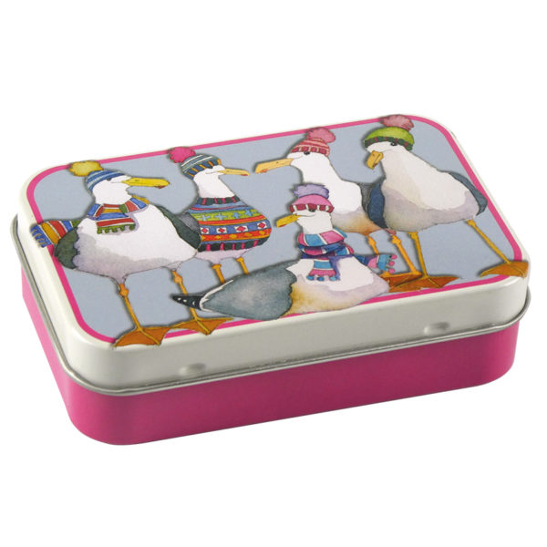 Seagulls in Beanies - Mini Rectangular Tin