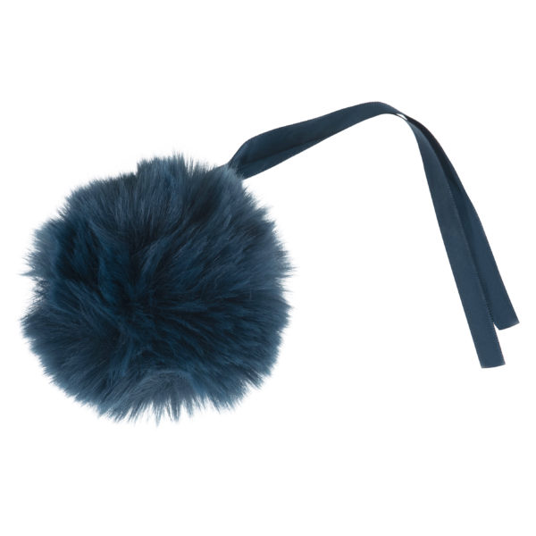 Trimits Faux Fur Pom Pom - Teal (11cm)