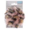 Trimits Faux Fur Pom Pom - Pink Leopard (11cm)