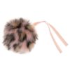 Trimits Faux Fur Pom Pom - Pink Leopard (11cm)