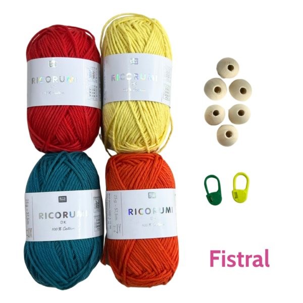 Truro Wool Crochet Wind Spinner Kit - Fistral Colourway