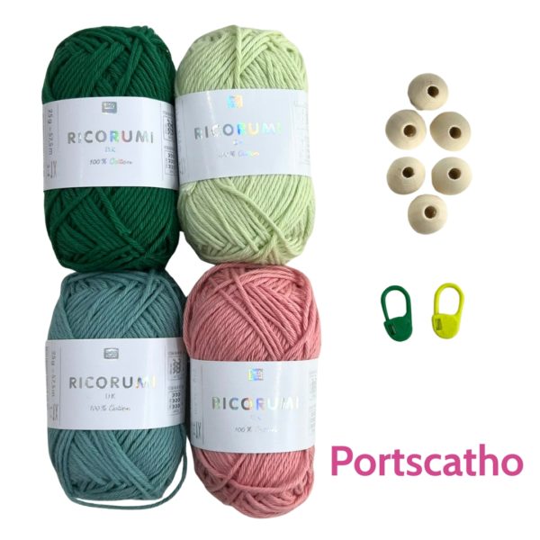 Truro Wool Crochet Wind Spinner Kit - Portscatho Colourway