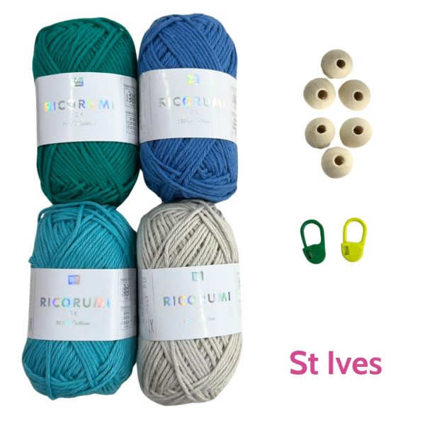 Truro Wool Crochet Wind Spinner Kit - St Ives Colourway