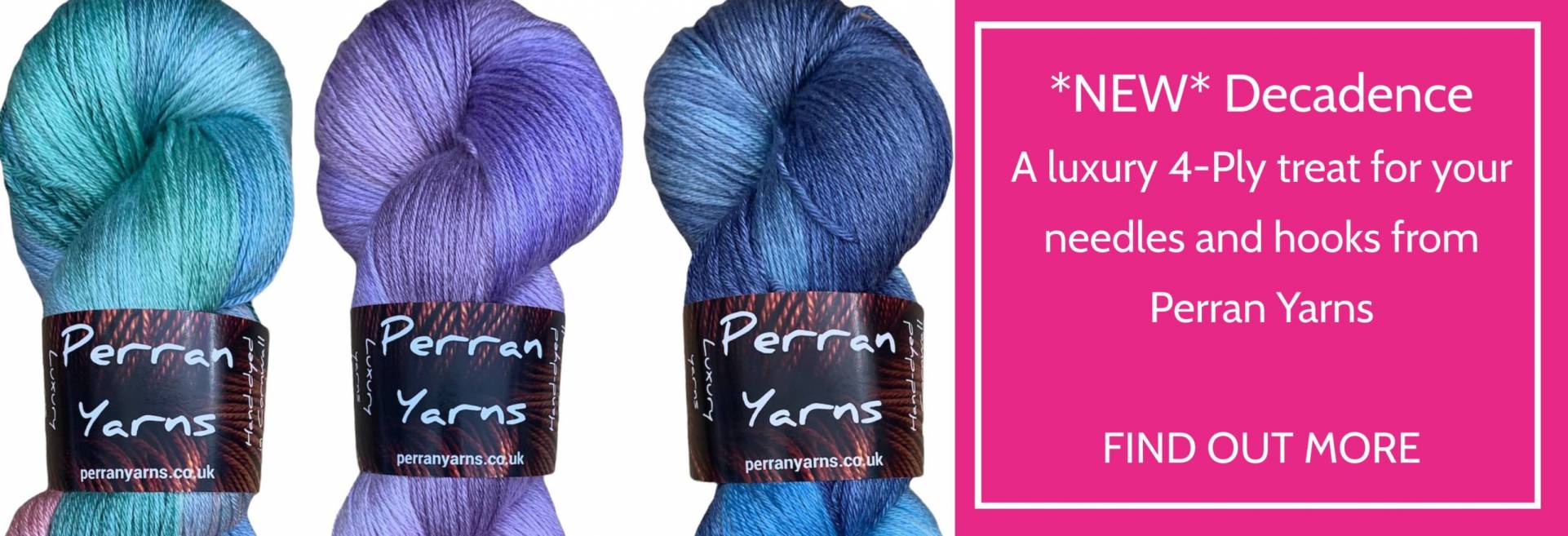 Perran Yarns Decadence Home Page Banner