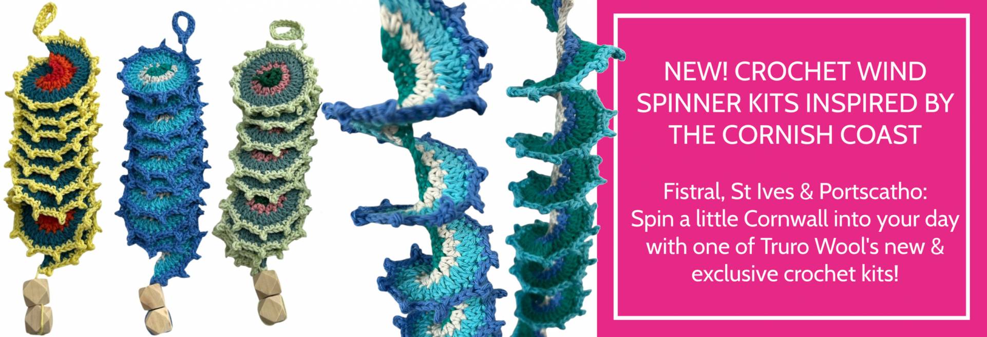 Truro Wool Crochet Wind Spinner Kit Homepage Banner